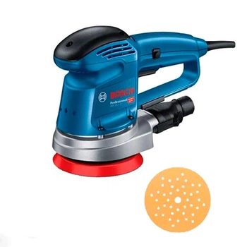 Эксцентриковая шлифмашина Bosh Professional GEX 34-125 + адаптер для пылесоса + шлифлист по дереву C470(0601372300)