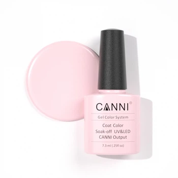 Гель-лак CANNI 096 блідий пастельно-рожевий (камуфляж під френч), 7,3 ml