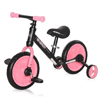 Беговел велосипед детский Баланс байк 2в1 Lorelli Energy Black&Pink