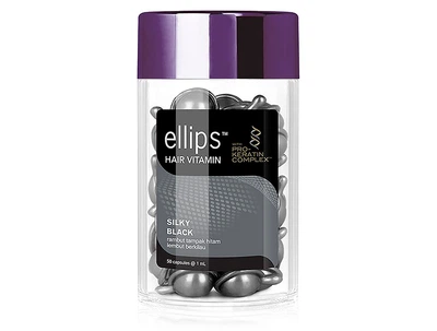 Сироватка для волосся «Шовкова ніч» Ellips Hair Vitamin Silky Black With Pro-Keratin Complex, 50шт по 1мл (8993417200489)