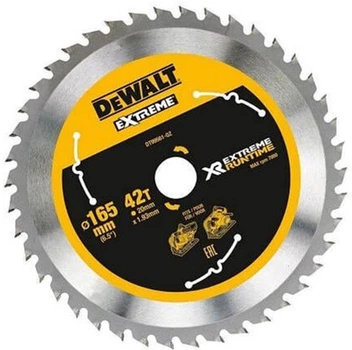 Диск пильный DeWalt XR 165 х 20мм x 42 ATB+R DT99561