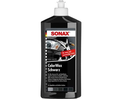 Кольоровий поліроль з воском SONAX Polish & Wax Color NanoPro 500 мл Чорний (296100)