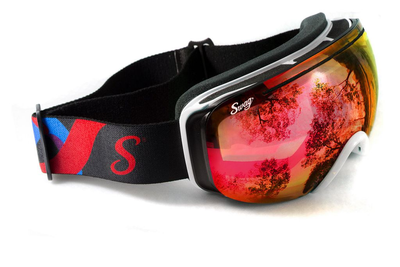 Лыжные маски Swag Pipe Vision (G-Tech red) Anti-Fog, красные зеркальные