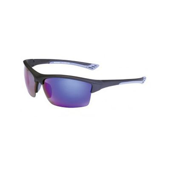 Очки поляризационные BluWater Daytona-1 Polarized (G-Tech blue), синие зеркальные в чёрно-синей оправе