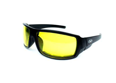 Очки защитные с уплотнителем (тактические) Global Vision Italiano-Plus (yellow) желтые