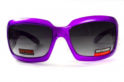 Очки солнцезащитные открытые Global Vision Passion Purple (gradient smoke) серые с градиентом