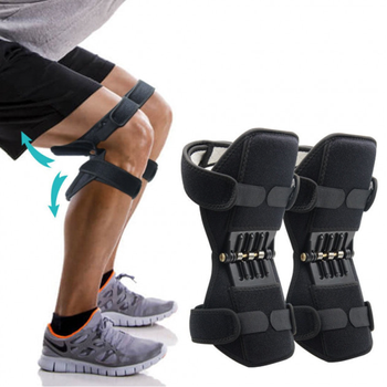 Підтримка колінного суглоба Power Knee Defenders, що регулюється, фіксатор коліна black