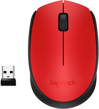 Мышь Logitech M171 Wireless Black/Red (910-004641)