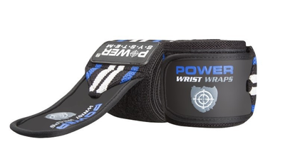 Кистьові бинти Power System PS-3500 Wrist Wraps, Blue/Black