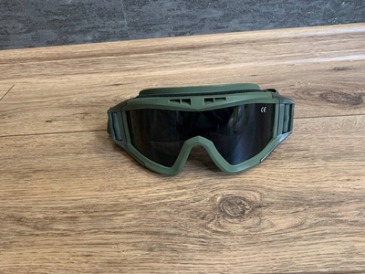 Тактичні окуляри SP049, зелені, 3 лінзи