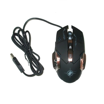 Игровая мышка с подсветкой Keywin x6, мышь для геймеров с дополнительными кнопками (1007861-Black-1)