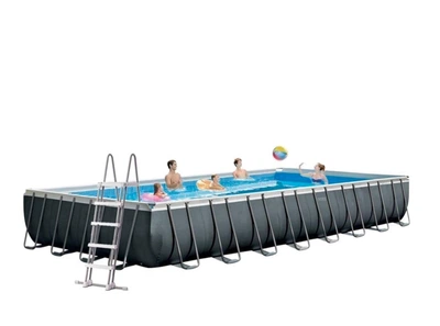 Бассейн каркасный Intex Ultra XTR Frame 54368 л 975x488x132 см сетка лестница тент и подстилка Серый (IP-171075)