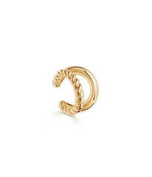 Сережка кафф Обране "Swirl" золотой 1 шт (0146)