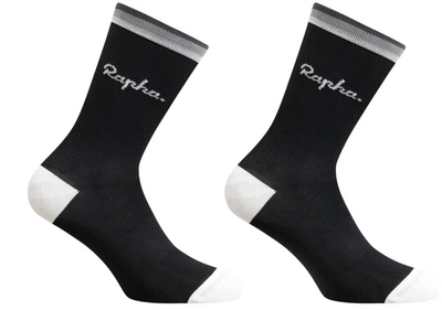 Велоноски мужские летние Rapha Logo черные M (EU 41-43)