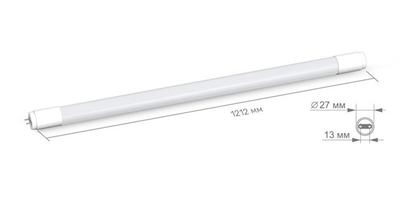 LED лампа TITANUM T8 18W 1.2M 6500K TL-T8-18126