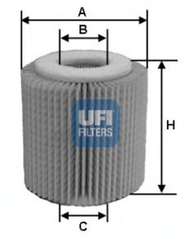 Масляный фильтр UFI (2505600)