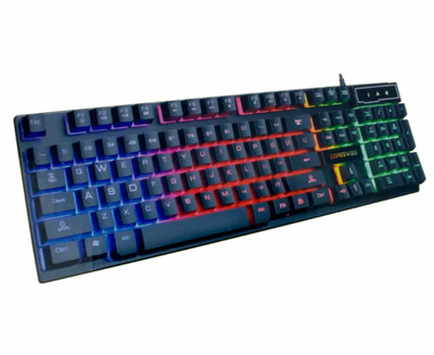 Проводная игровая клавиатура с подсветкой Zornwee 510 Черная