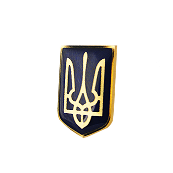 Значок металевий Тризуб Україна герб знак пін VTS