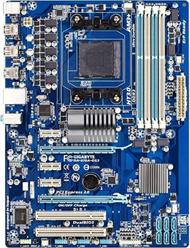 Материнская плата Gigabyte GA-970A-DS3 (sAM3+, AMD 970, PCIe 2.x x16), б/в