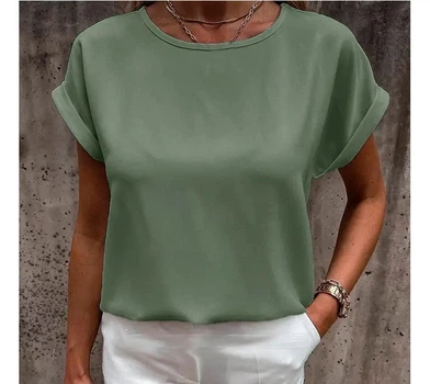 Fashions • Блузка жіноча Mystery Fashions 46-48 оливковий (4170-фг)