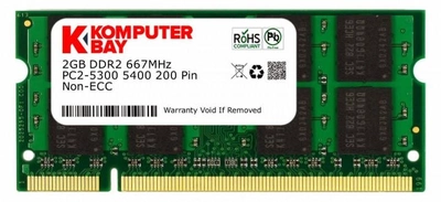 Оперативная память для ноутбука Komputerbay sodimm DDR2-667 2048MB PC2-5300PC2-5400 KB 2GB PC2 5300 667 SODIMM
