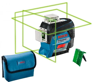 Лінійний лазерний нівелір Bosch Professional GLL 3-80 CG без акумулятора (0601063T02)