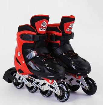 Роликовые коньки Best Roller (38-42) светящиеся PVC колёса, в сумке. Red/Black (98915)