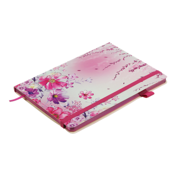 Блокнот діловий BM.295005-10 CHERIE А5, 96 арк, чистий, обкладинка штучна шкіра, рожевий (50)