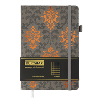 Блокнот деловой Buromax Royal А5 96 листов в клетку обложка из искусственной кожи (BM.295125-09)