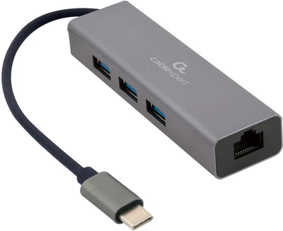 USB-хаб Cablexpert A-CMU3-LAN-01 Dark Grey