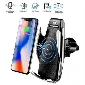 Держатель для телефона беспроводная зарядка в авто Умный держатель SMART SENSOR S5 в машину IPHONE и ANDROID (281448)