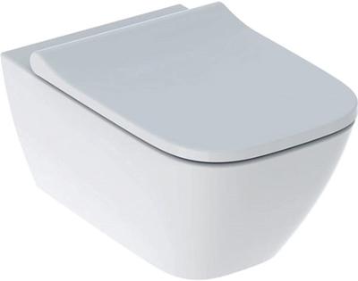 Унітаз підвісний GEBERIT Smyle Square 500.683.00.2 із сидінням Soft Close дюропласт