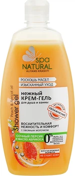 Нежный крем-гель для душа и ванны "Персик и абрикос" - Natural Spa 500ml (273721-22743)