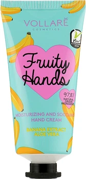 Крем для рук "Банан + Алое" - Vollare Vegan Fruity Hands Hand Cream 50ml (952311-45385)