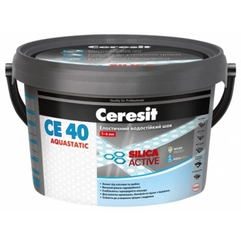 Затирка эластичная Ceresit СЕ40 2кг шов 1-6мм бежевая