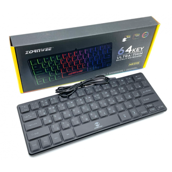 Клавиатура проводная ZORNWEE MK-515 с RGB подсветкой 64 клавиши