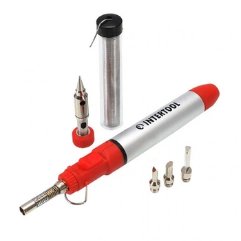 Микрогорелка INTERTOOL GB-0005 с комплектом аксессуаров 7 шт 12 мл