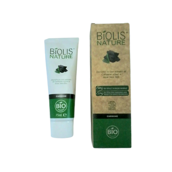 Зубная паста Biolis Nature био с активированным углем и алоэ вера 75 мл