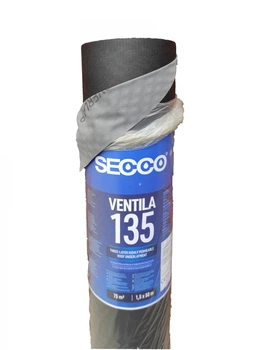 Пленка трехслойная супердиффузионная мембрана Secco VENTILA, 135 г/м2, 75м2, Польша