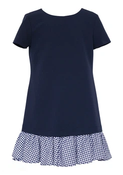 Платье школьное для девочки SLY 204/S/19 синее 134