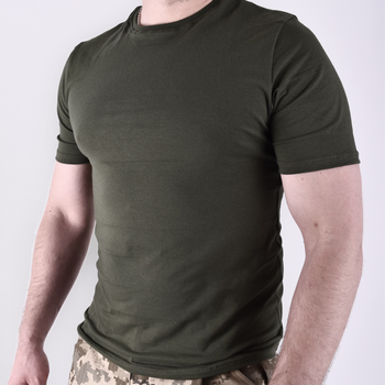 Тактическая футболка Олива ВСУ летняя (размер M)