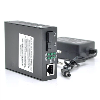 Оптический медиаконвертер yoso тип b 1550 wdm sc full half duplex дальность 25 км с блоком питания