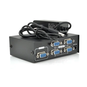 Активный сплиттер VGA KV-FJ2504S 4 порта Voltronic 150МГц 1920x1440 30м DC5V 2A