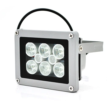 Прожектор направленный с сумеречным датчиком YOSO 12V 12W, 6+2LED, IP66, угол обзора 60°, дальность до 30м, 110*86*63мм