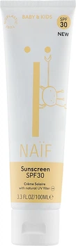 Сонцезахисний крем для дітей - Naif Baby & Kids Sunscreen SPF 30 100ml (981867-49466)
