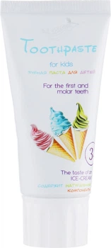 Зубная паста детская "Мороженое" - Bioton Cosmetics Biosense Ice Cream Tooth Paste 50ml (419867-32966)
