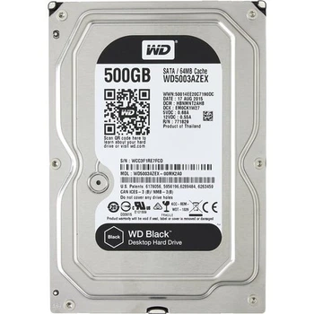 Накопитель HDD SATA 500GB WD Black 7200rpm 64MB (WD5003AZEX) - Refubrished