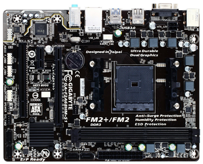 Материнська плата Gigabyte GA-F2A68HM-S1 (sFM2/FM2+, AMD A68H, PCI-Ex16) OEM Refurbished