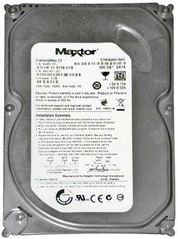 Жесткий диск Maxtor 3.5 DiamondMax 500Gb STM3500418AS, б/в