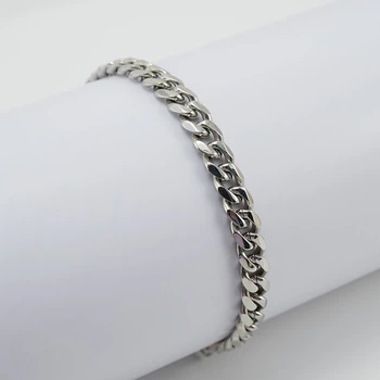 Браслет мужской из нержавеющей стали Steel Braiding. Кубинское плетение. 6мм*18см